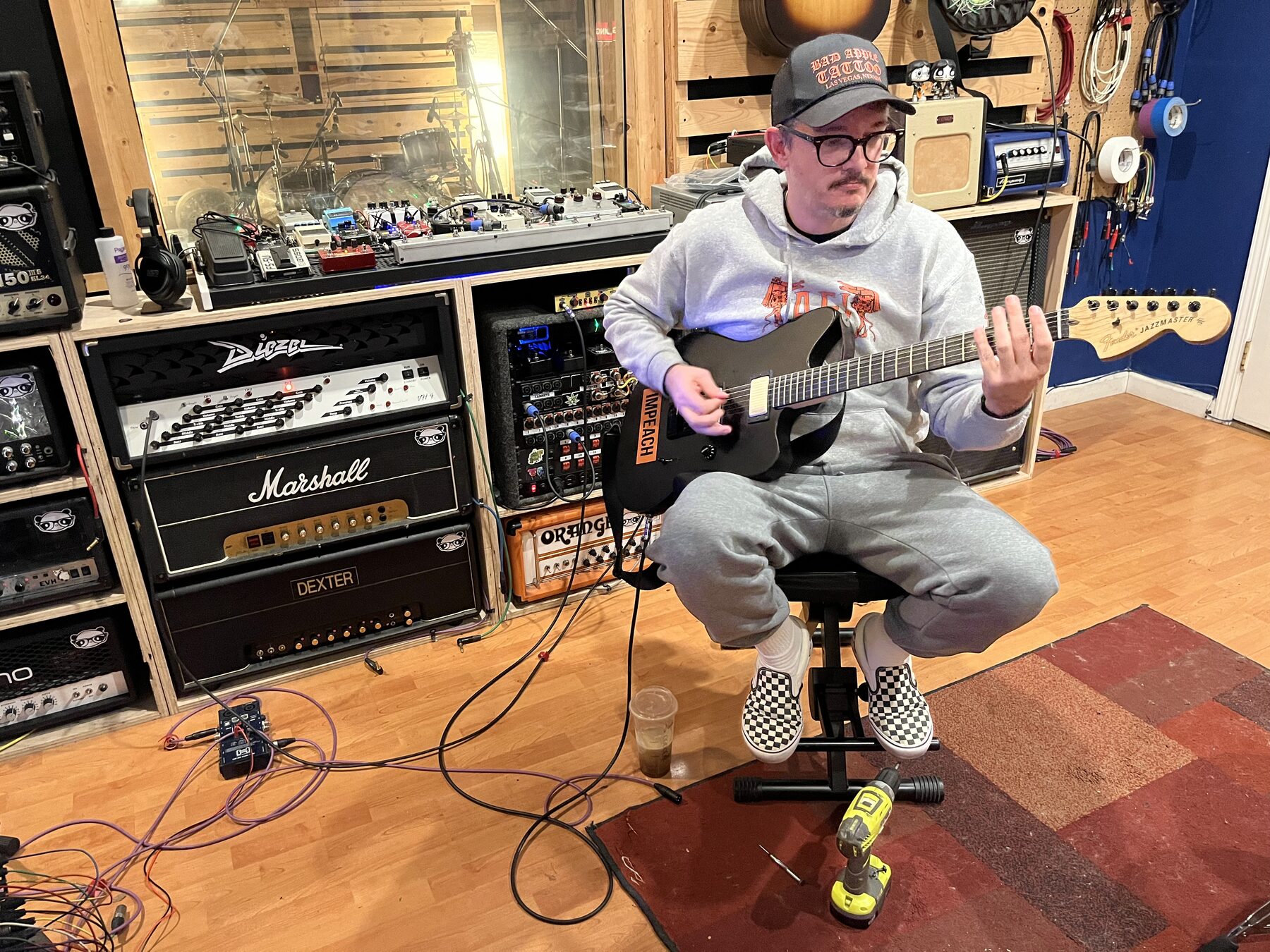 Dialing in guitar tones during SpiritWorld sessions