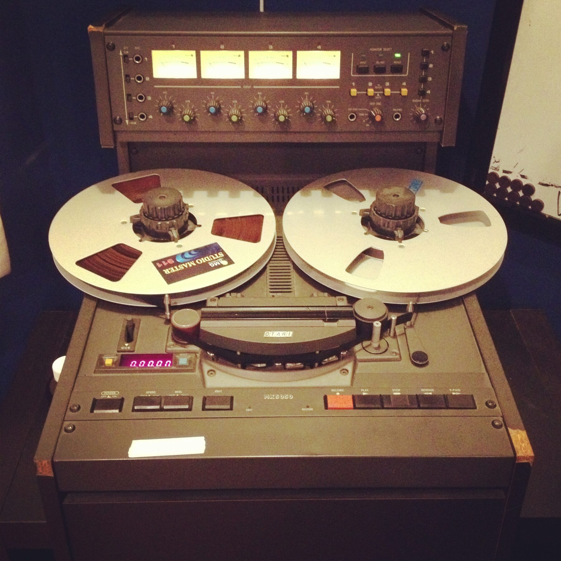 Tape machine at The Panda Studios