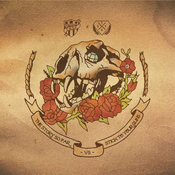 The Story So Far vs Stick To Your Guns split artwork