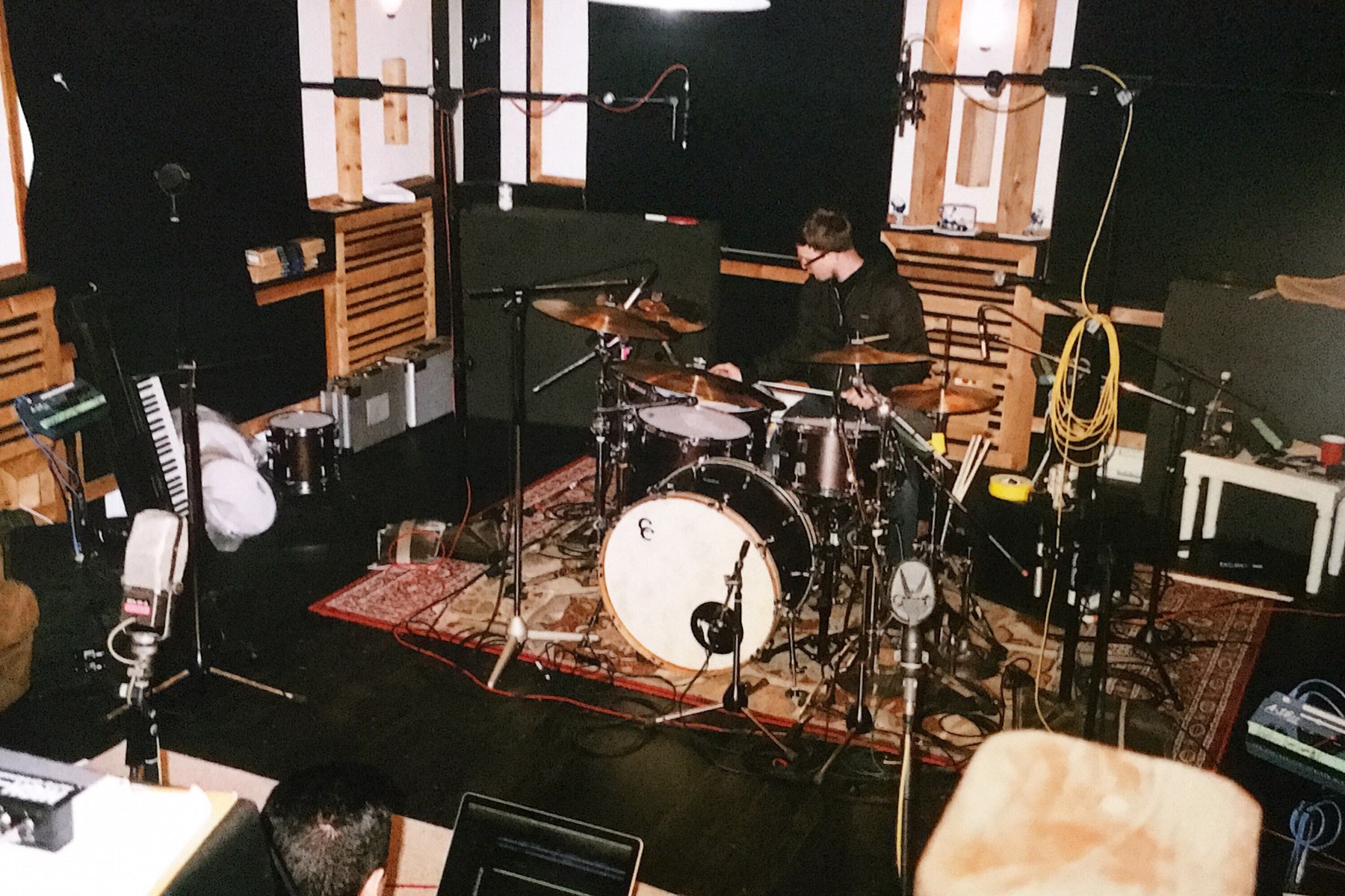 Tracking drums during Proper Dose sessions
